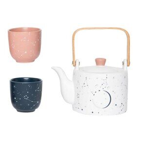 XO Sienna - Starry Skies Mug and Teapot Set - EUC